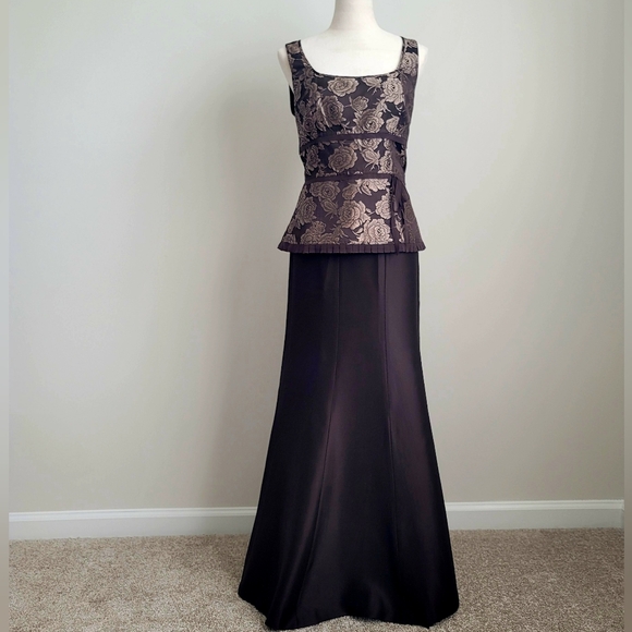 Ann Taylor Dresses & Skirts - NWOT 100% Silk Vintage Formal Ann Taylor Top & Skirt, Brown, Size: 8